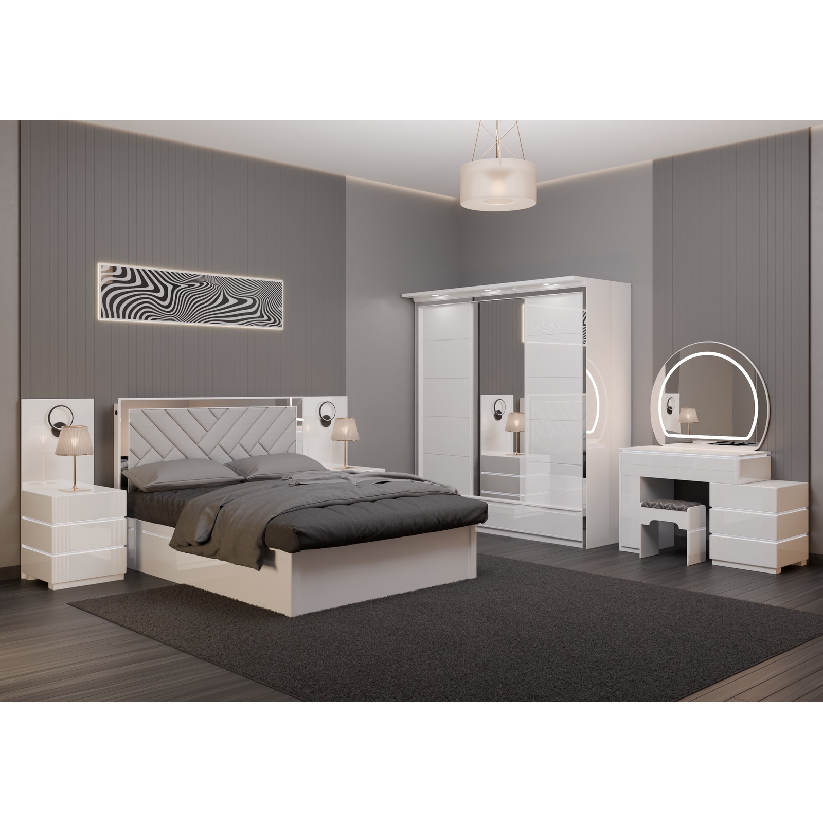 B01 Bedroom Set – White