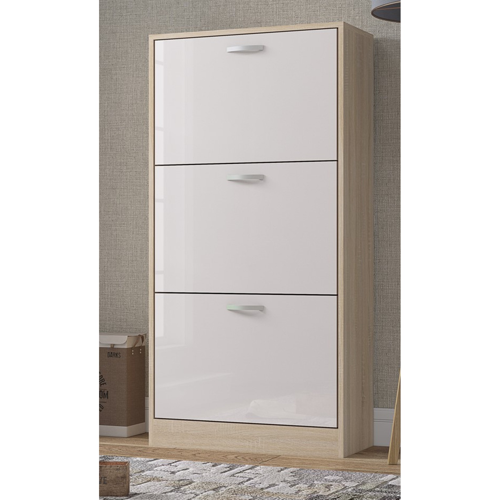 Velo 3 Tier High Gloss Shoe Rack