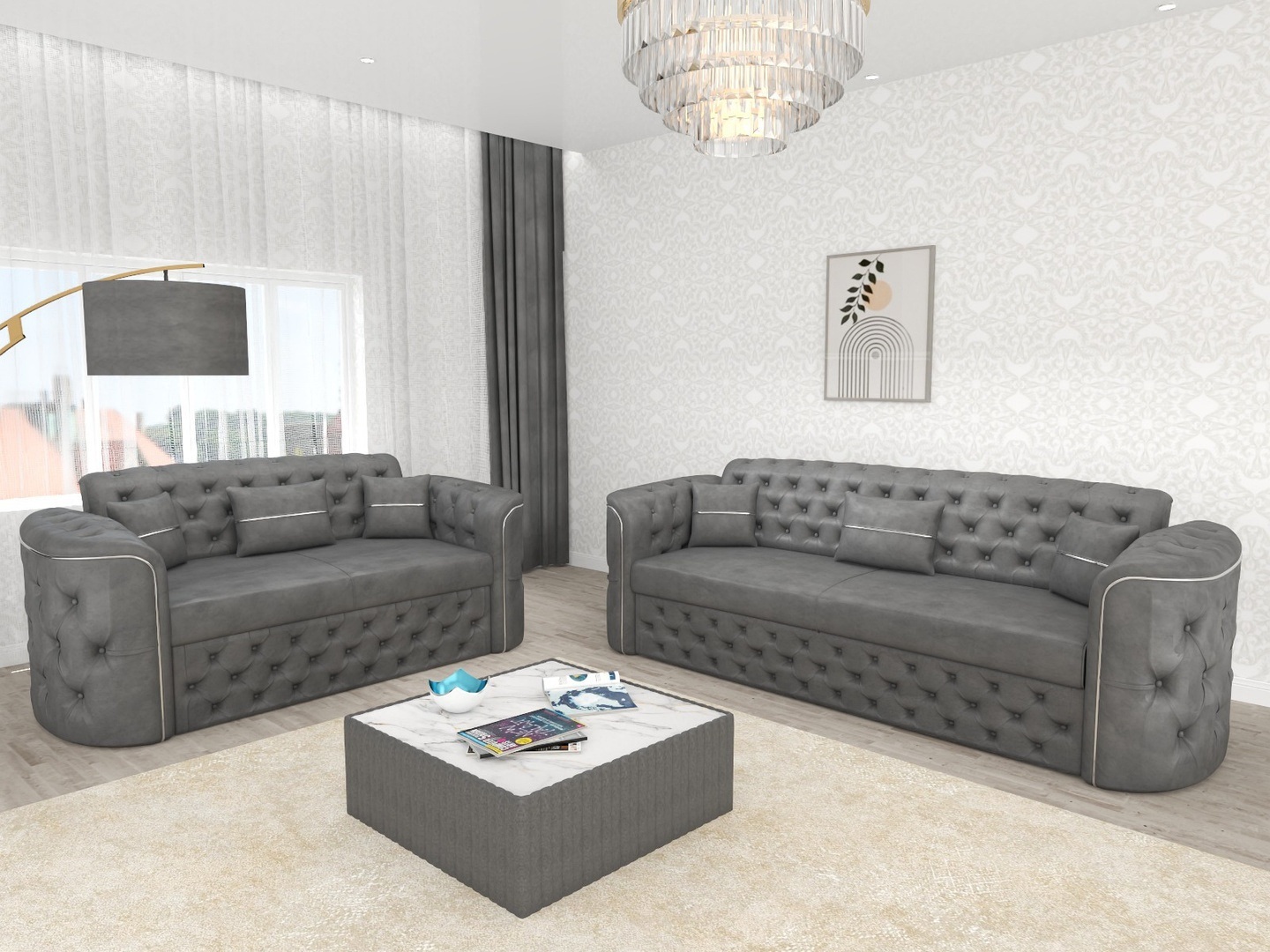 Luxor 3+2 Sofa Bed Set