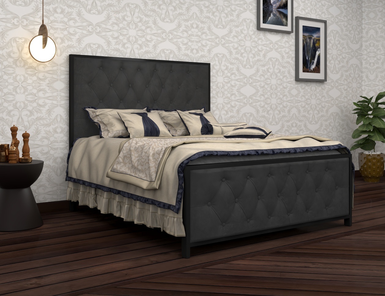 Monroe Velvet Ottoman Storage Bed