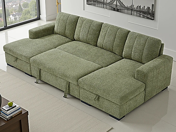 Como U-Shape Corner Sofa Bed