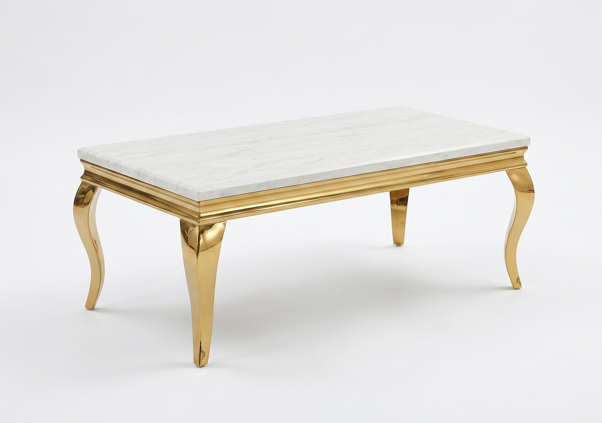 Clara Marble Coffee Table Gold