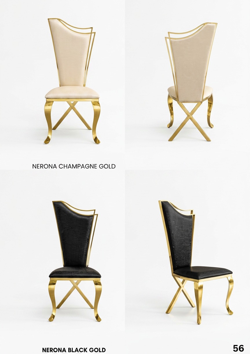 Nerona Gold Dining Chair