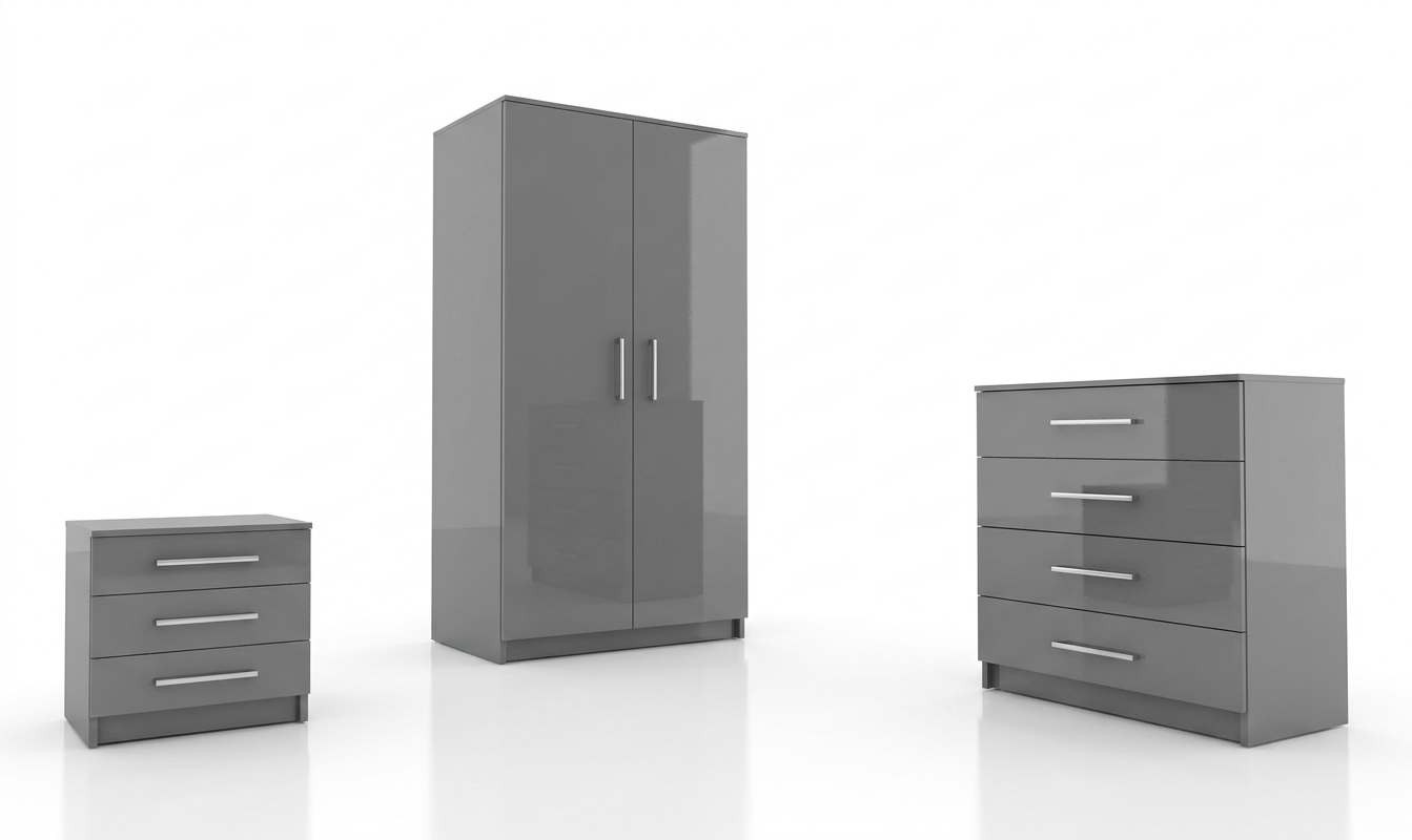 Bobby High Gloss 2 Door Set