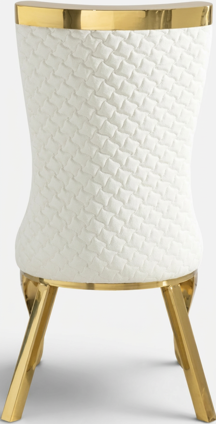 Quilted Gold Dining Chair