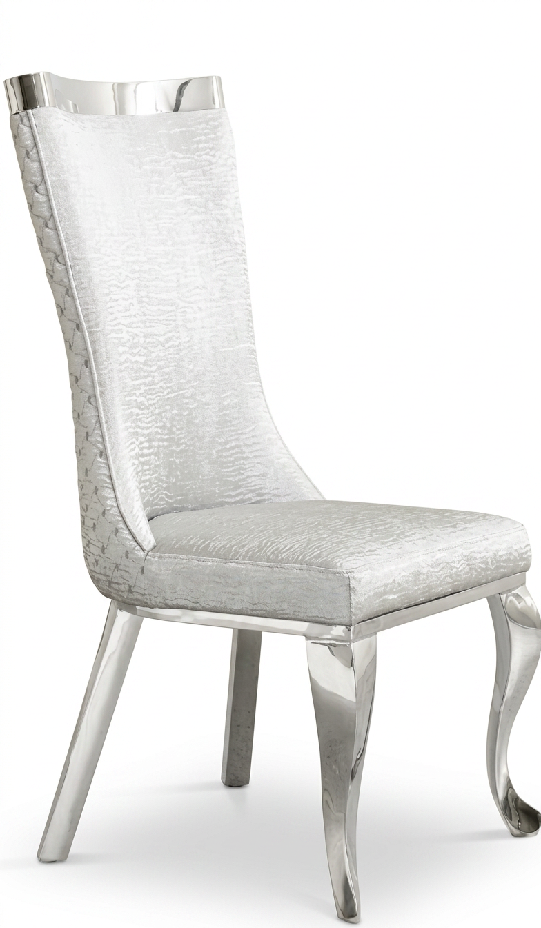 Chrome Velvet Dining Chair
