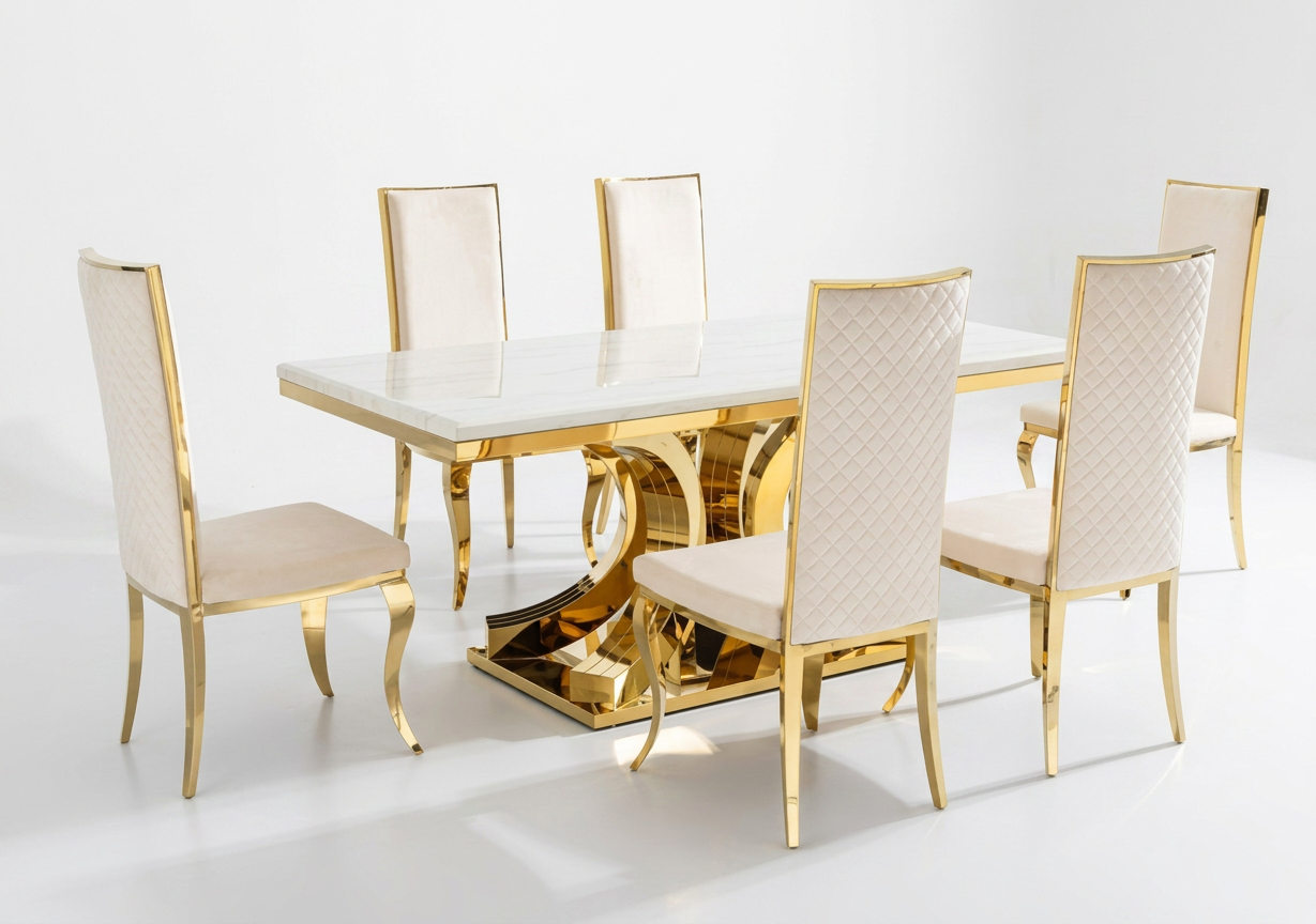 Flora Marble Dining Table