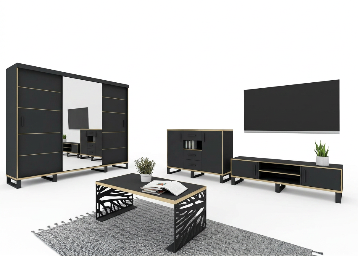Golden Tv Unit