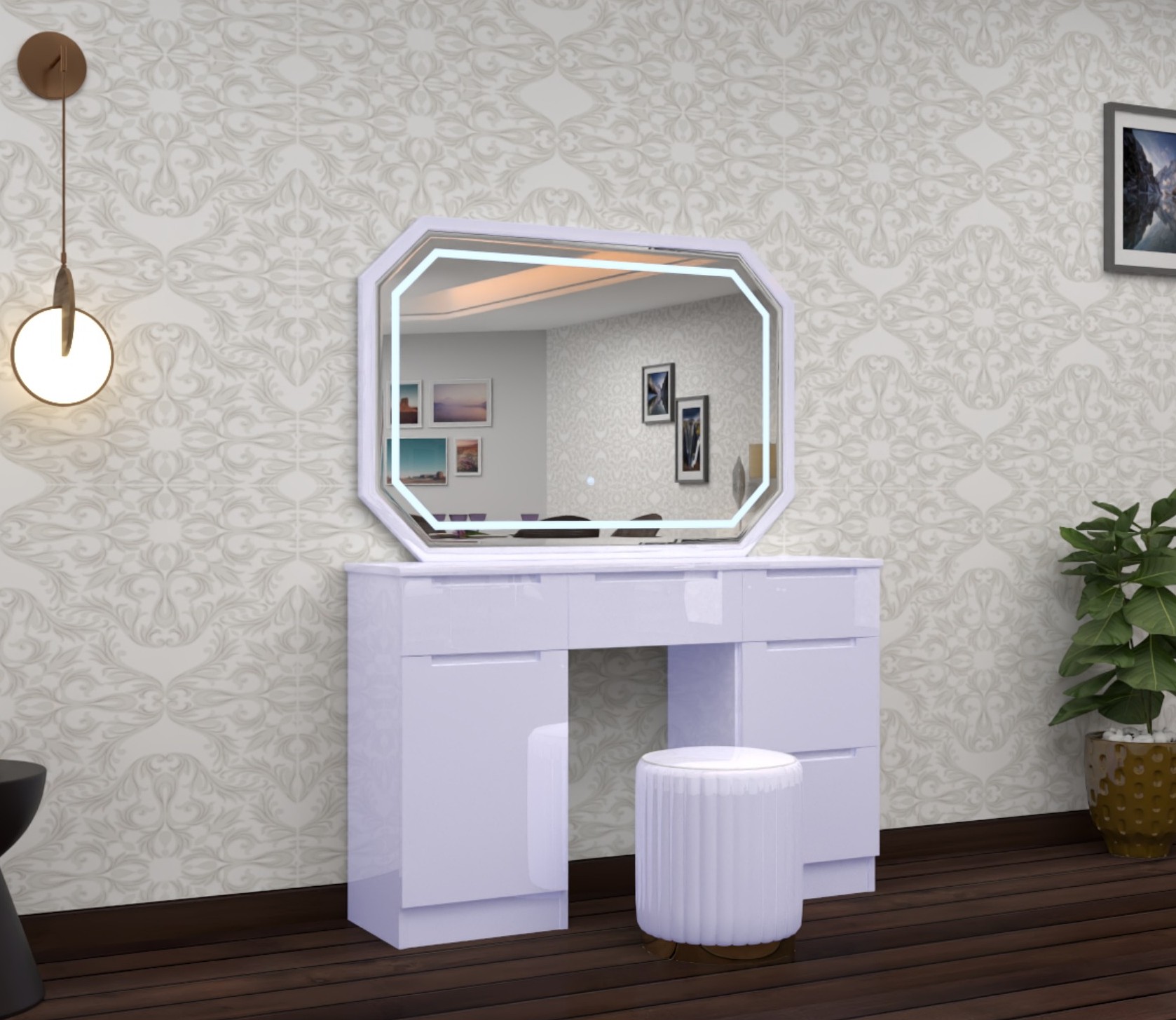 Rose LED Dressing Table