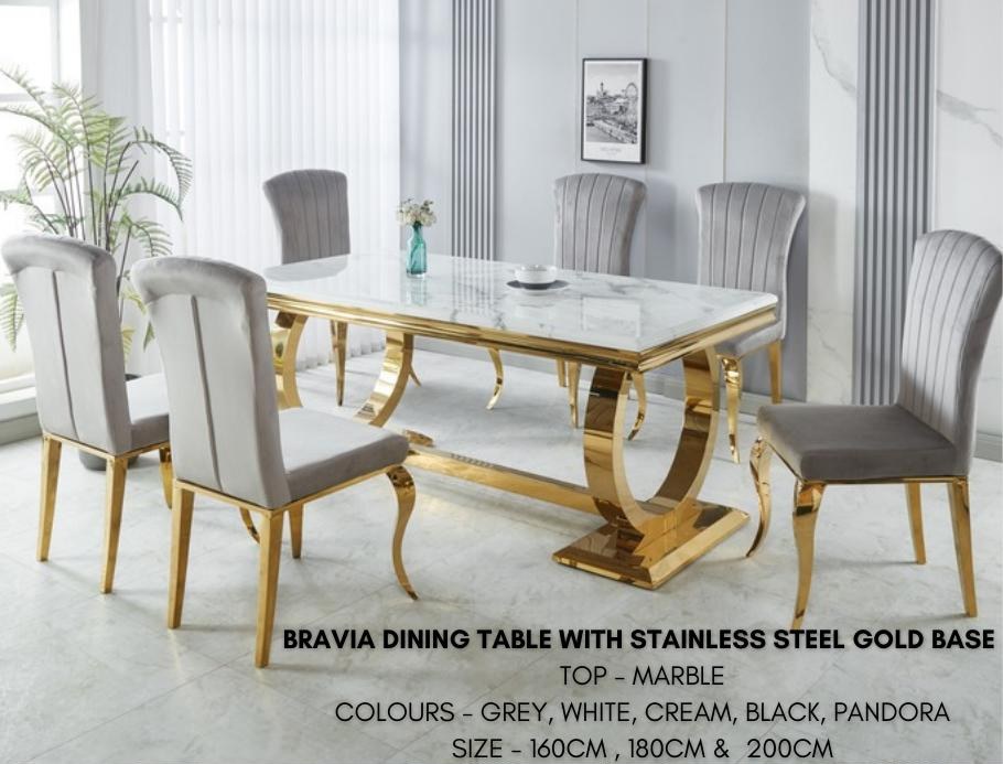 Bravia Marble Dining Table