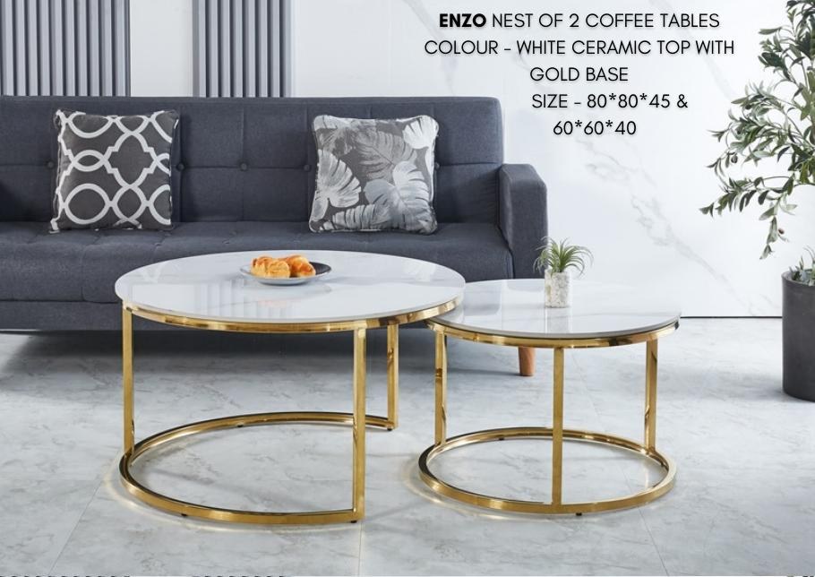 Enzo Nest Of 2 Coffee Tables