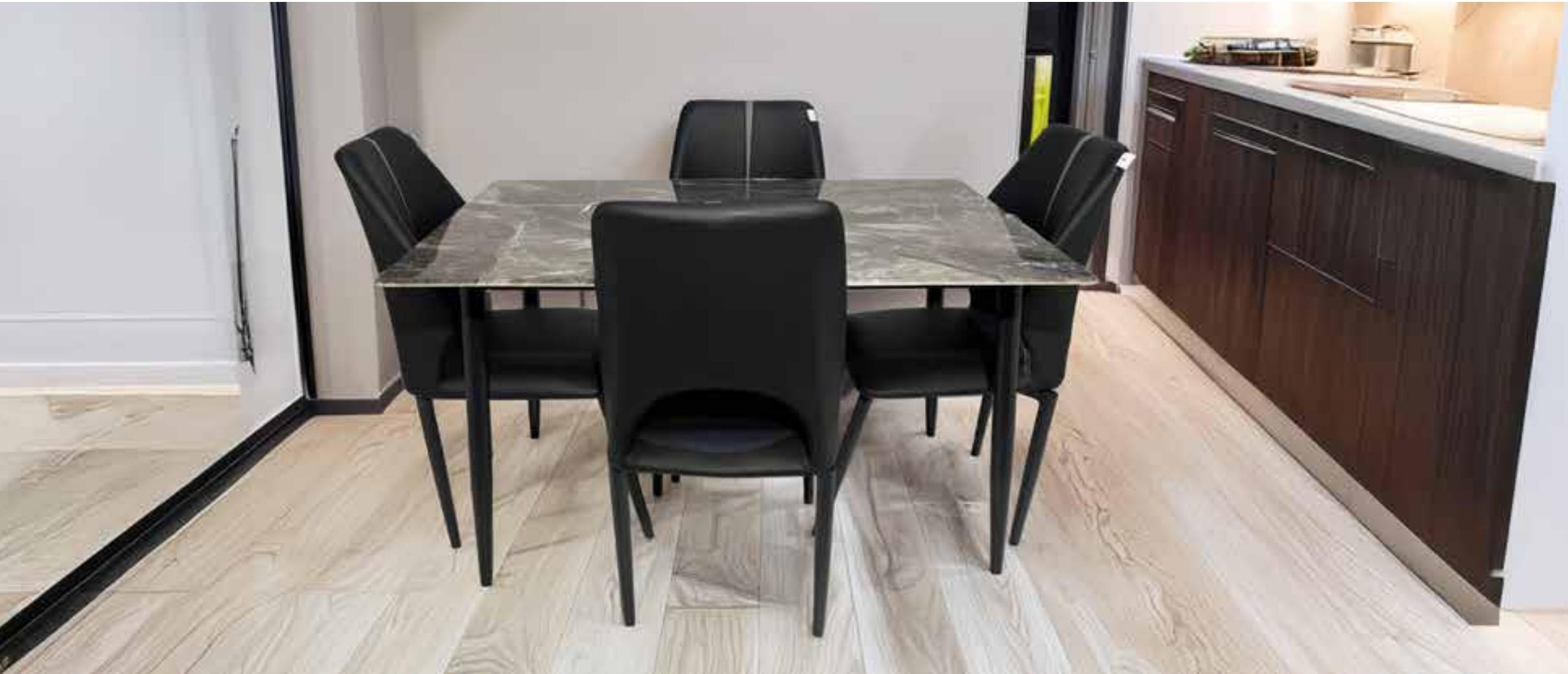 ED-2B Marble Dining Table & Chairs
